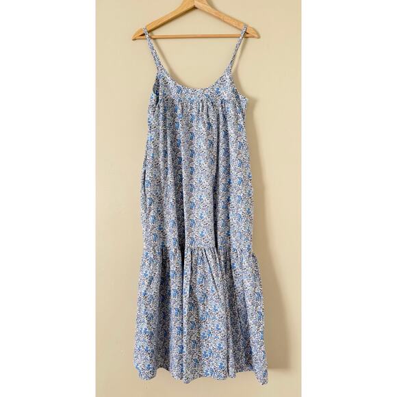 Nordstrom Petite Plume Fleur Dazur Chloe Floral Nightgown S 100% Cotton Floral - Picture 5 of 11